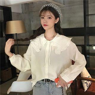 Ruffled Bow Blouse