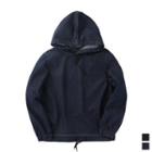 Drawstring-hem Denim Hoodie