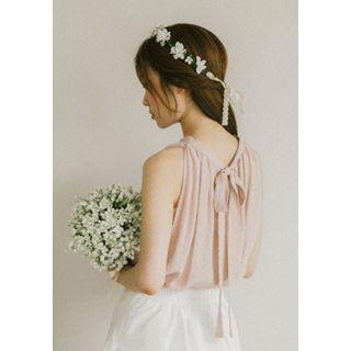 Halter-neck Shirred Top