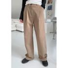 Two-way Tab-hem Cotton Pants