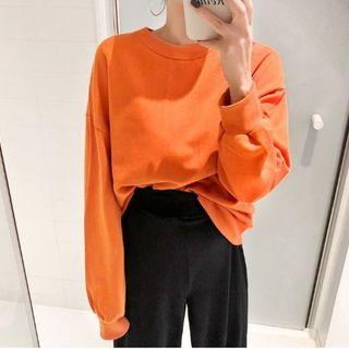 Crew-neck Thick Sweatshirt In 10 Colors