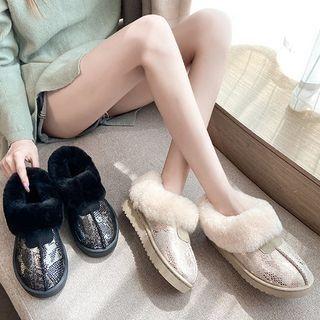 Fleece Lined Snow Short Boots