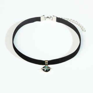Alloy Planet Pendant Velvet Choker