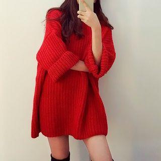 Loose-fit Sweater Red - One Size