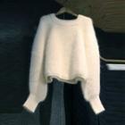 Plain Square-neck Sweater