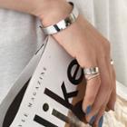 Set Of 3: Metallic Band Bangle + Rings