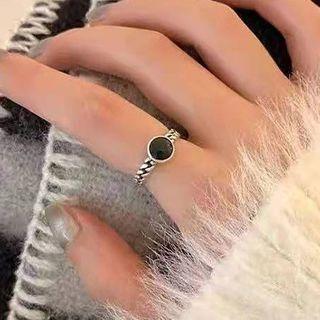 Set Of 2: Alloy Open Ring Set Of 2 - Open Ring - Silver - One Size