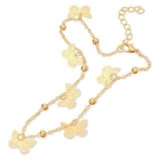 Butterfly Alloy Anklet