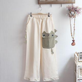 Panel Wide-leg Pants