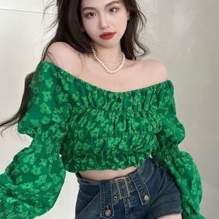 Floral Blouse / Buckled Skort