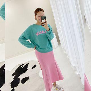 Pastel Color Maxi Mermaid Skirt