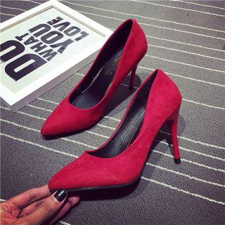 Suede Pointed High-heels