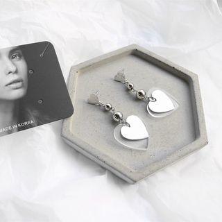 Heart Acrylic Alloy Dangle Earring