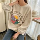 Fleece-lined Graphic Sweatshirt