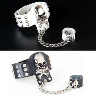 Skull Studded Ring Bracelet