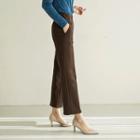 Wide-band Wide-leg Dress Pants In 2 Lengths