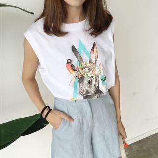 Print Loose-fit Tank Top
