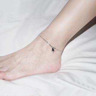 Bell Sterling Silver Anklet Silver - One Size