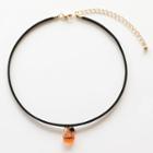 Halloween Pumpkin Pendant Choker