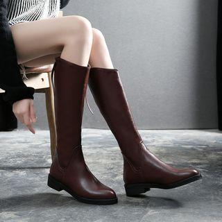 Block Heel Tall Riding Boots