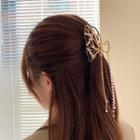 Butterfly Faux Pearl Hair Claw