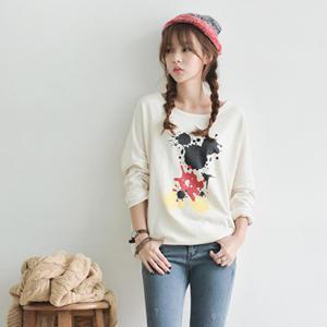 Drop-shoulder Cotton T-shirt