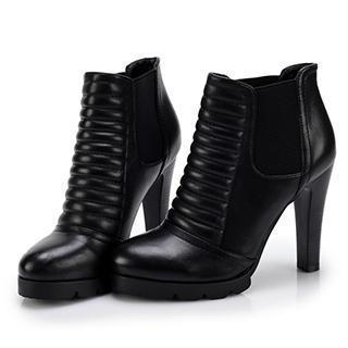 Platform Heel Ankle Boots