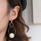 Hoop Stud Earring As Shown In Figure - One Size