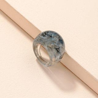 Acrylic Ring Green & Gray - One Size