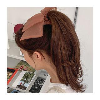 Chiffon Ribbon Hair Tie Cocoa - One Size