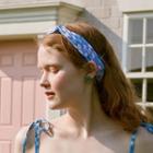 Knotted Floral Hair Band Blue - One Size