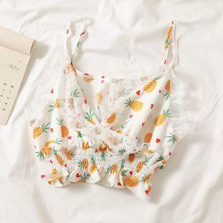 Pineapple Printed Camisole Top