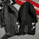 Crane Embroidered Padded Coat