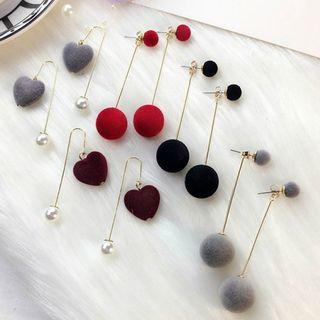 Heart / Bead Dangle Earring (various Designs)