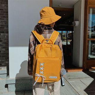 Lace Up Square Lightweight Backpack