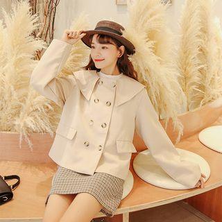 Collared Double-breasted Trench Jacket