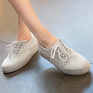 Canvas Lace Up Sneakers