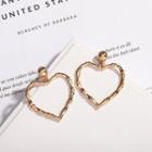 Alloy / Faux Pearl Heart Dangle Earring