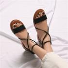 Strappy Pleather Sandals