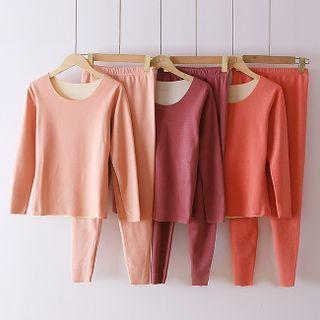 Set: Fleece-lined T-shirt + Leggings (various Designs)