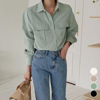 Flap-pocket Neat-fit Shirt