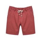 Drawstring-waist Cotton Shorts
