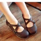 Cross Strap Mary Jane Shoes