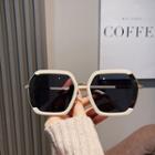Geometric Half Frame Sunglasses