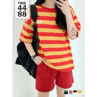 Origin Loose-fit Rugby-stripe T-shirt