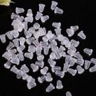 Plastic Earring Backs Set Of 100 - Transparent - One Size