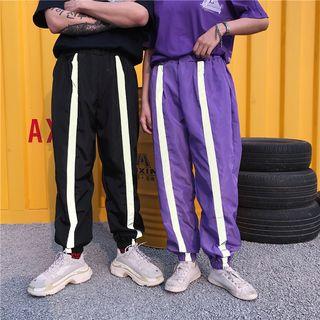 Couple Matching Reflexive Strap Sweatpants