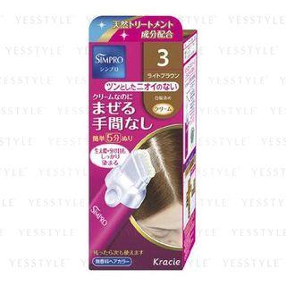 Kracie - Simple One Touch Men Hair Color (fragrance Free) (#03 Light Brown) 80g