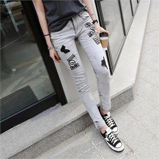 Patch Slim-fit Pants