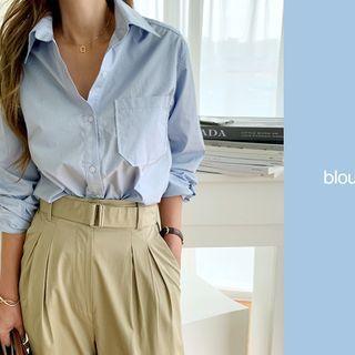 Patch-pocket Cotton Shirt